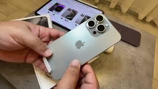 فتح صندوق ومراجعة أولية للآيفون ١٦ برو | unboxing iPhone 16 Pro