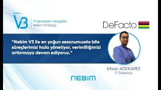 DeFacto Mauritus Adası | Nebim V3 Geçişi