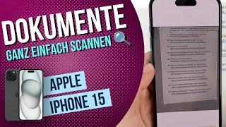 iPhone 15 - Dokumente Scannen ohne extra App •  • •  • Anleitung | Tutorial