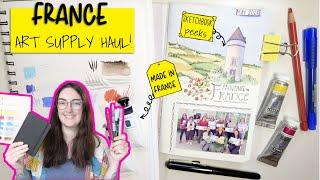 All the art supplies I bought in France!