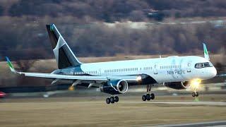 *RARE!!!* New Pacific Airlines Boeing 757-2B7(WL) Landing in Minneapolis [N628NP]