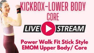 LIVESTREAM Group Fitness Class️ #356 ️ Classes Time Stamped  In DESCRIPTION BOX Below️ 3 CLASSES