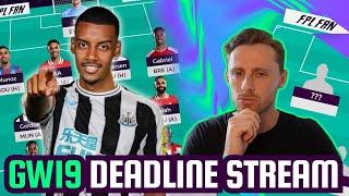 FPL GW19 DEADLINE STREAM I Fantasy Premier League 24/25