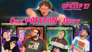 We Play Preston's Commander Decks (EDH Gameplay) Upkeep #27 (Mazirek, Krenko, Aesi, Gyruda) | MTG