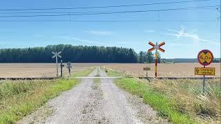 Järnvägsövergång Lilla Kungsladugården / Swedish railroad crossing