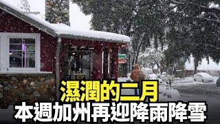 濕潤的二月 本週加州再迎降雨降雪｜今日加州