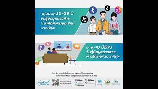 โทรทัศน์ยังครองใจ! เป็นแหล่งรับรู้ข้อมูลข่าวสารอันดับ 1 ของคนไทย #nso_of_thailand