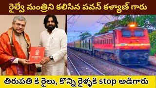 Pawan Kalyan Garu meets Railway Minister || రైల్వే మంత్రితో పవన్ కళ్యాణ్ భేటీ