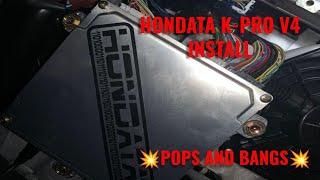 Installing hondata K-pro V4 on a 03 RSX BASE!!