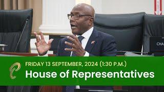 1st Sitting of the House of Representatives - 5th Session - September 13, 2024