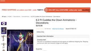 Cuddles the clown (Spirit Halloween)