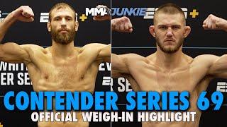 Dana White's Contender Series 69 Weigh-In Highlights: All UFC Hopefuls Hit Marks