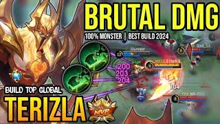 TERIZLA BEST BUILD 2024 | BUILD TOP GLOBAL TERIZLA GAMEPLAY | MOBILE LEGENDS