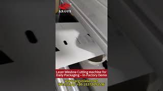 Laser Window Cutting machine for Daily Packaging – In-Factory Demo#flexiblepackaging #lasermachine