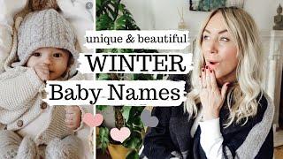 Unique Winter-Themed Baby Names for boys & girls // Perfect names for babies born in Winter SJ STRUM