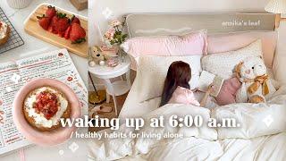 waking up at 6AM vlog healthy habits & easy meal ideas, designing a sticker sheet, skincare routine