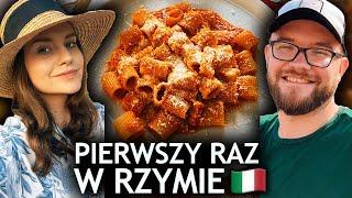 Nasz pierwszy raz w Rzymie! RZYM: RESTAURACJE i LOKALNE JEDZENIE (pizza i makarony) | GASTRO VLOG