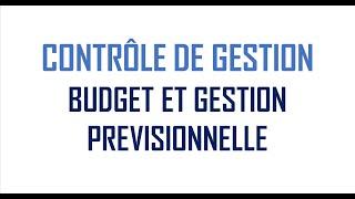 Introduction au cours Contrôle de Gestion - Gestion prévisionnelle - SAID MAHMOUDI