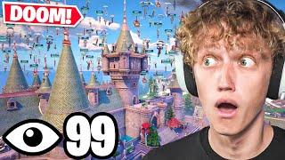 I Got 100 Players To Land At CASTLE DOOM In Fortnite! (Season 4)