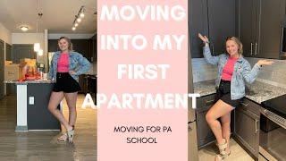 MY FIRST APARTMENT!! | living alone, moving for pa school, organizing, Charleston sc