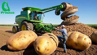 US Farmers Produce 41 Billion Pounds of POTATOES this Way | Potato Chip Factory