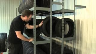 Shelve Your Customers Tires with our 4-Tier Tire Storage Rack - Martins Industries