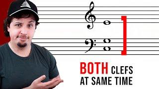 How to Read Sheet Music BOTH Clefs at the Same Time. Easy!