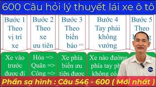 600 Câu hỏi lý thuyết lái xe ô tô mới nhất. (Phần sa hình : Câu 546 - 600) - Thầy Tâm (0936.992.100)