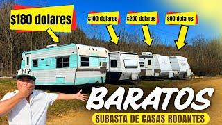 ‼️CASAS RODANTES MENOS DE $500 DÓLARES - La MEJOR SUBASTA d USA‼️