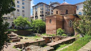 Explore Sofia St. Nedelya Square St. George Rotunda Church walking tour video Sofia Bulgaria