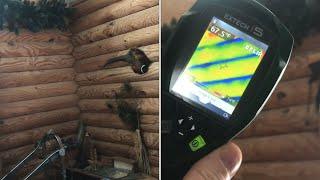 how does a “log cabin wall” COMPARE to a “fiberglass conventional wall” flir Infrared camera extech￼