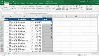 Conditional Rank Formula using COUNTIFS - Custom RANKIF Function