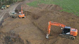 HITACHI, DOOSAN, 2 Diggers 5 Tractors and Trailers