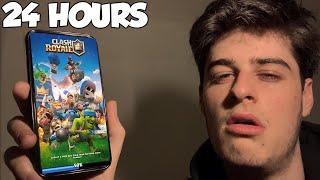 I Spent 24 Hours Playing Clash Royale Straight