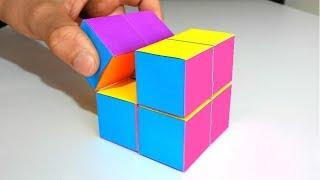 How to make an INFINITE MAGIC CUBE from Origami Paper. Amazing crafts