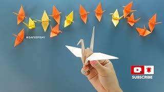 The simplest and easiest way to fold a ️paper crane ️ for kids