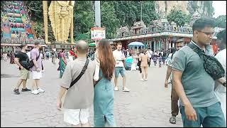 A lot of visitors in Batu Caves on Sunday