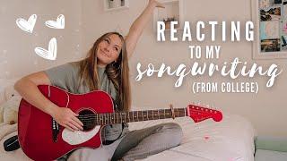 reacting to songs i wrote in college (part 4) my journey with songwriting // Nena Shelby