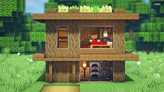 ️ Minecraft | How To Build a Small survival wooden house