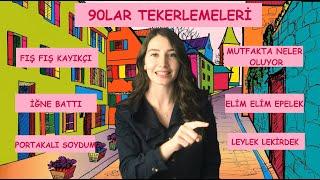 90lar Sayışma Tekerleme ve Şarkıları | Çocukluğumuzun Oyunları | Eskiden Söylenilen Tekerlemeler