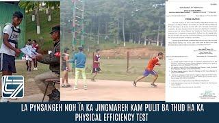 LA PYNSANGEH NOH ÏA KA JINGMAREH KAM PULIT BA THUD HA KA PHYSICAL EFFICIENCY TEST