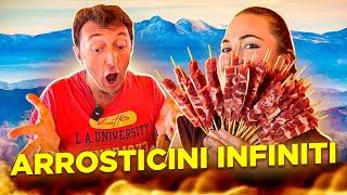 Arrosticini a colazione e pagamento in contanti -  tour in Abruzzo Ep 1