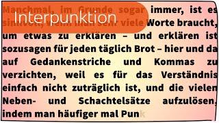 Interpunktion in 2 Minuten erklärt