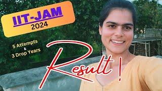 "Result of 7 Years, 5 Attempts, 3 Drop Years | IIT JAM 2024" @sagarsuryasaxena5101 @Vivekmaths