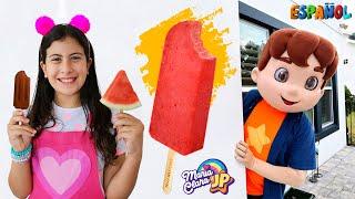 Maria Clara y JP en el cuento del helado más sano y sabroso