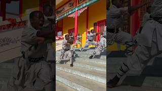 Shaolin Kungfu students in Zambia Africa