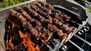 BEEF SCHASCHLIK PITA über Flammen gegrillt