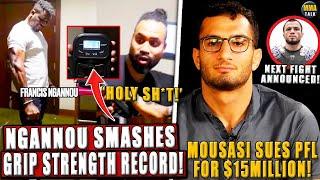 Francis Ngannou SMASHES GRIP STRENGTH record! Pereira 'NOT INTERESTED' in Ankalaev fight!Mousasi-PFL