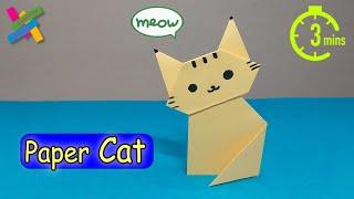 Origami CAT in 3 min | DIY Easy | How to make a cat | Fold Tutorial