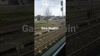 intrare în gara Reghin cu trenul R4546 Târgu Mureș - Deda